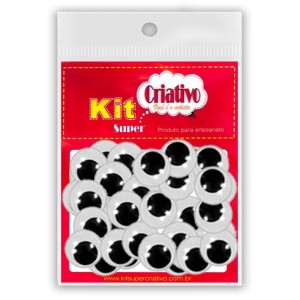 Olhos Móveis 18mm c/40 Kit Super Criativo