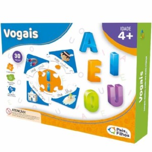 Brincar de Aprender - Vogais 30 Peças 2895 Pais e Filhos