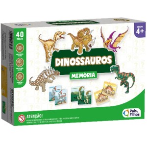 Jogo da Memória - Dinossauros 7269 Pais e Filhos