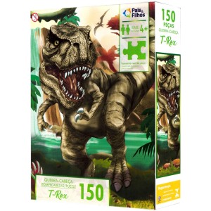 Quebra-Cabeça - T-Rex 150 Peças 2874 Pais e Filhos