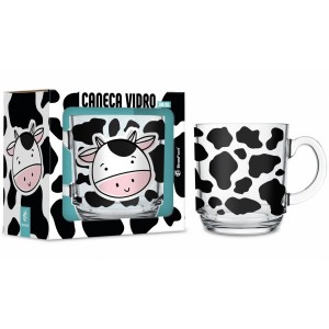 Caneca Vidro Elegance 300ml - Mumu Brasfoot