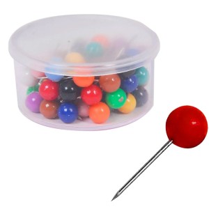 Alfinete para Mapa N.1 - Colorido c/50 ACC