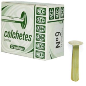 Colchete Bailarina N.9 Dourado c/72 ACC