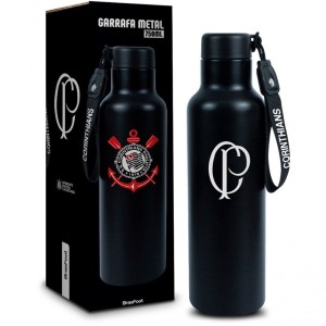 Garrafa Metal Steam 750ml - Corinthians Brasfoot