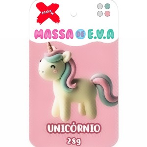 Massinha de EVA 4 Cores 28g - Unicórnio Make+