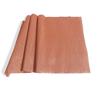 Papel Crepom Impermeável Metal 48cm x 2m - Rosé Gold