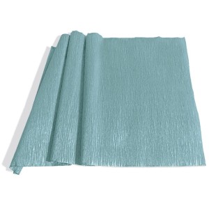Papel Crepom Impermeável Pérola 48cm x 2m - Azul Acqua