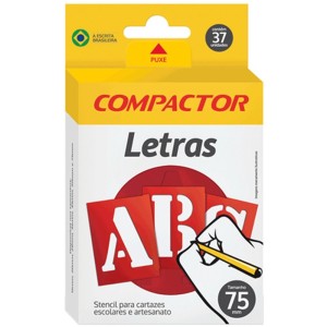 Letras Vazadas ABC 75mm Compactor