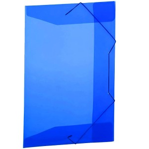 Pasta com Elástico Azul A02B-AZ Plascony