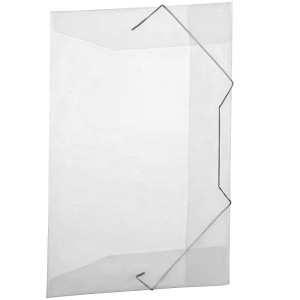 Pasta com Elástico Transparente A02B-TR Plascony