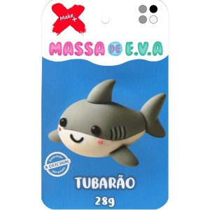 Massinha de EVA 4 Cores 28g - Tubarão Make+