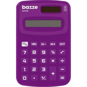Calculadora de Bolso 8 Dígitos Mini Roxa Bazze