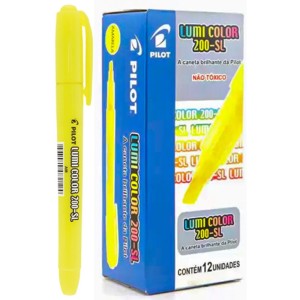 Marca Texto Lumi Color - Amarelo c/12 Pilot