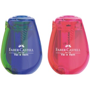 Apontador com Depósito Vai e Vem Faber Castell