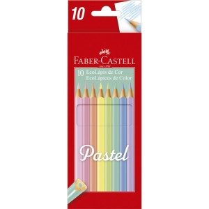 Lápis de Cor 10 Cores Pastel Faber Castell