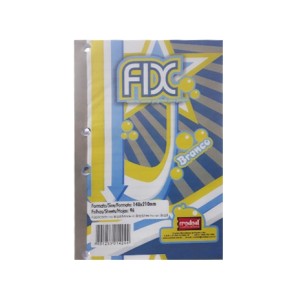Refil para Fichário 1/4 Branco Fix 96fls Credeal
