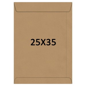 Envelope 25cm x 35cm - Kraft Natural c/250 Scrity