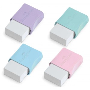 Borracha Escolar FC Max Pastel Pequena Faber Castell