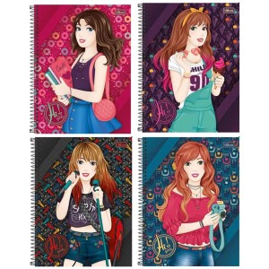 Caderno 16 Matérias Hi Girls 320fls Tilibra
