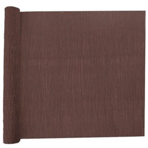 Papel Crepom Simples 48cm x 2m - Marrom