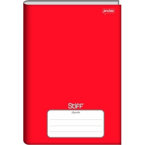 Agenda Escolar Flexível Stiff Vermelha 240pgs Jandaia