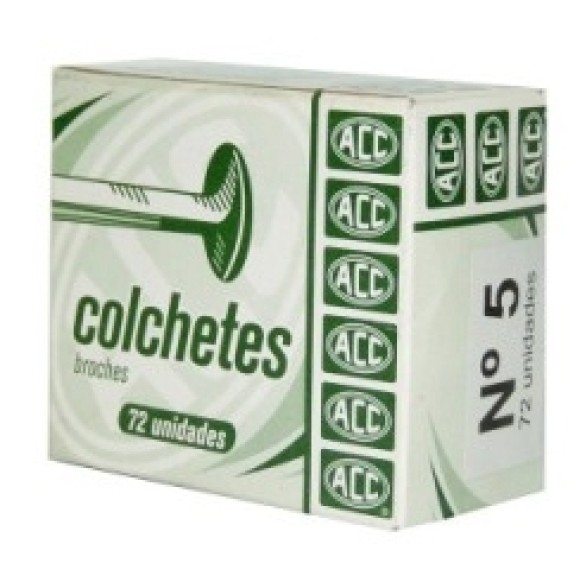 Colchete Bailarina N.5 Dourado c/72 ACC